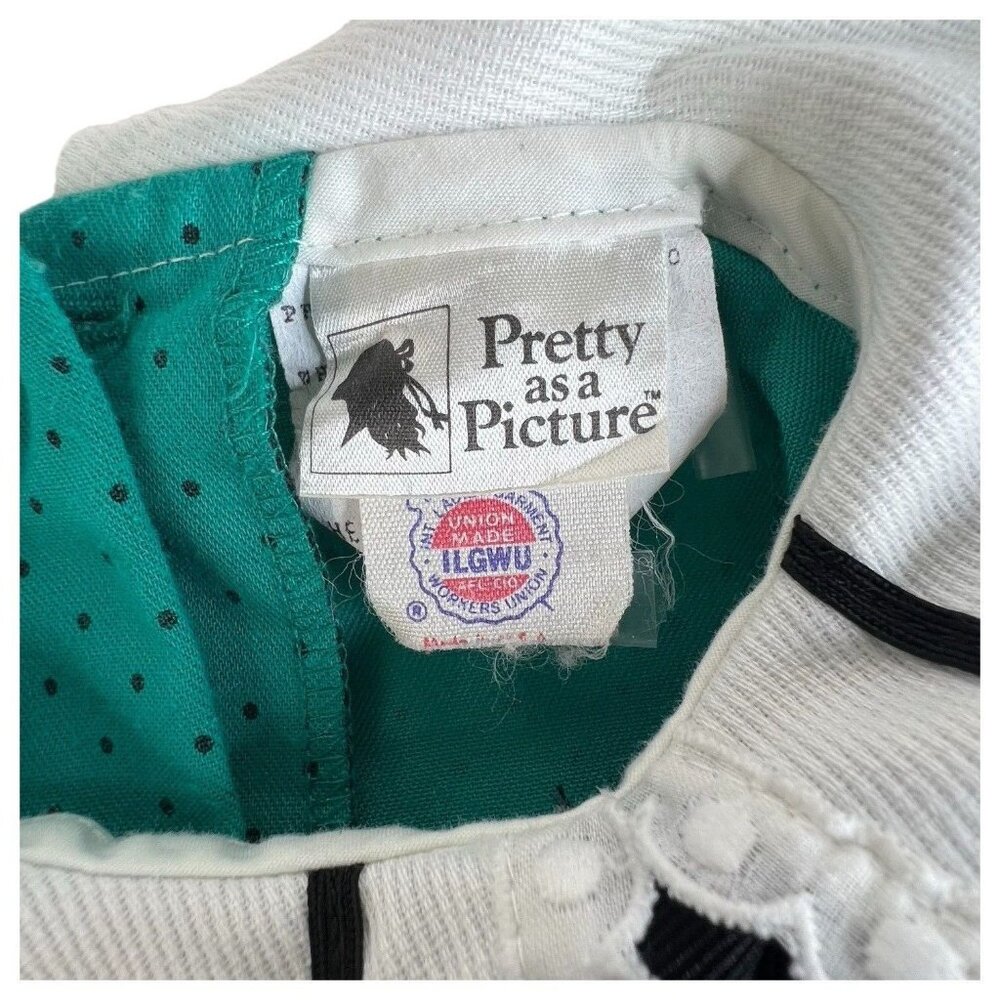 Vintage Pretty as a Picture Toddler Girl Dress 18 Month Long Sleeve Polka Dot - Picture 5 of 5
